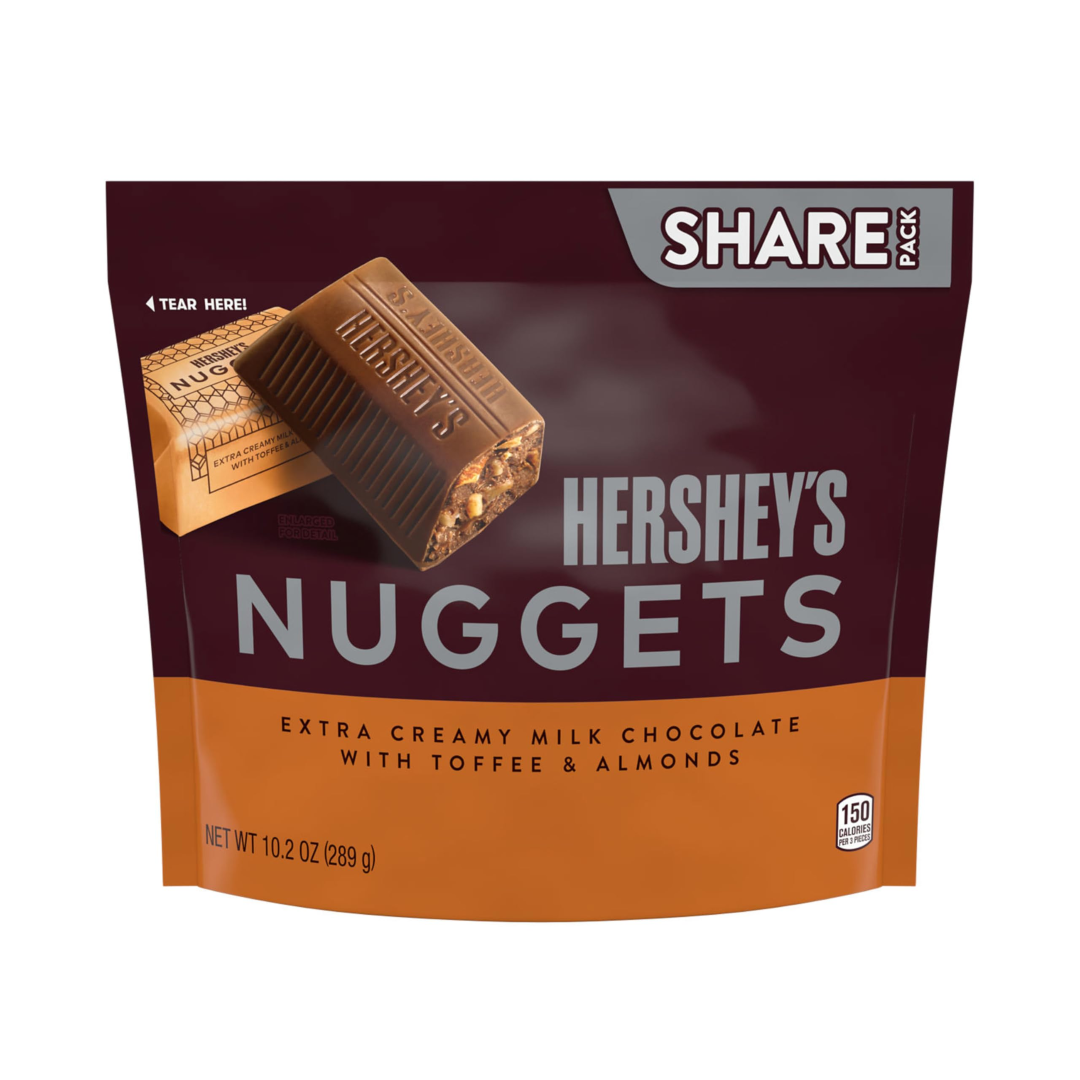 HERSHEY'S NUGGETS MILK & TOFFEE & ALMONDS 289G